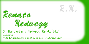 renato medvegy business card